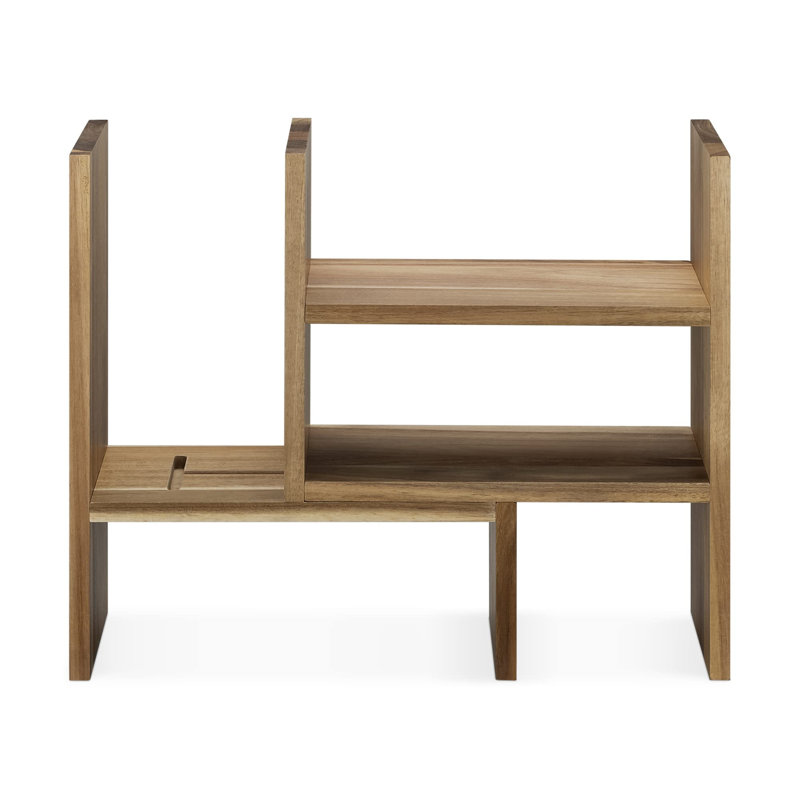 Holli Wood Desk Organiser, Brown
