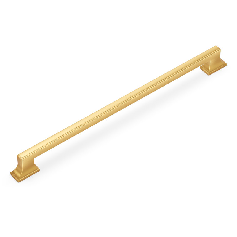 Brownstone Collection Appliance Pull - Cabinet Pull - Transitional Hardware for Drawers & Cabinets, Brushed Golden Brass, 18"