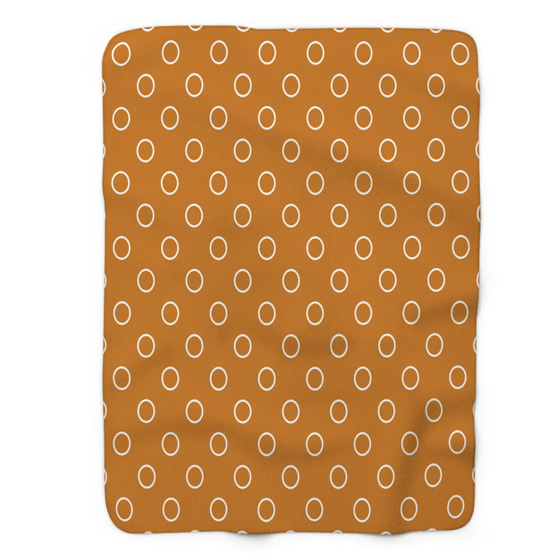 Brown Spots - Couverture sherpa de qualité supérieure 1 pièce, Grand lit