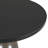 19" Round Side End Table Glass/Sintered Stone Top With Powder-Coated Black Rim And Tempered Glass Base-109367868-122913913
