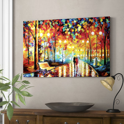 Rain's Rustle II - Wrapped Canvas Painting