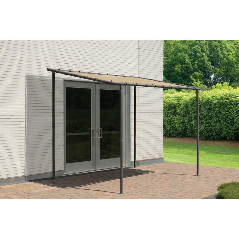 ShelterLogic 10' x 6' Beige Steel Frame Lean-To Canopy