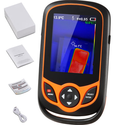 Caméra d'imagerie thermique VEVOR, imageur thermique infrarouge de poche à résolution infrarouge 256 x 192 avec WiFi