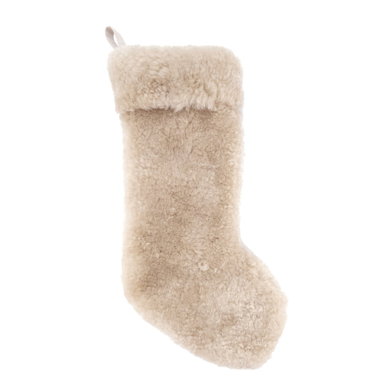 Cozy Delight Lamb  Stocking, Ivory