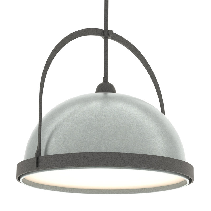 Atlas 1 - Light Single Dome Pendant, Natural Iron, 22.3" - 67.3", Vintage Platinum