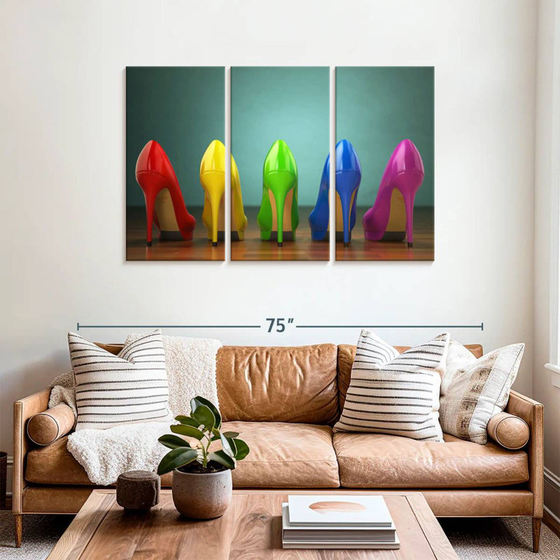 Shuttleworth Rainbow Heels, 36" H x 57" W