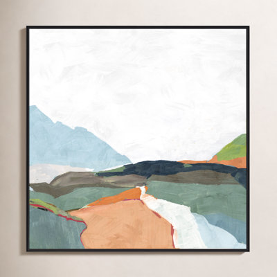 April Morning - Floater Frame Painting on Canvas