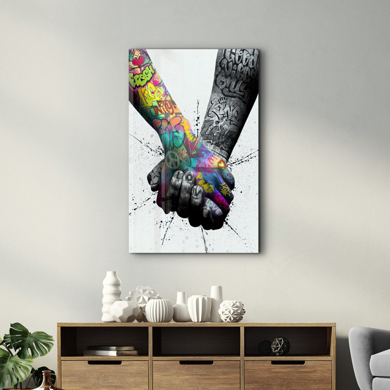 Elegant Tempered Glass Wall Art Painting, 18.1 x 28.3 inches | 100% Tempered Glass, Thickness: 0.16 inches | UV Printed for Vibrant Colors & Durability | Perfect for Home Decor & Modern Aesthetics