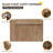 30" Wall Mounted Bathroom Vanity Base With 2 Doors And 1 Adjustable Side Shelf