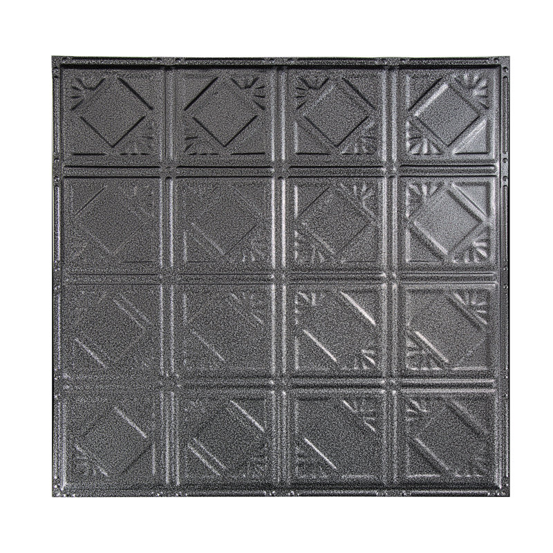 Carreau de plafond clouté 2 pi x 2 pi Great Lakes Tin Ludington (paquet de 5), Sans finition