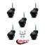 2 Inch Hooded Grip Neck Ball Casters Set of 5 Service Caster-88884413