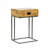 Table d'appoint en bois de manguier en forme de C-1271039485