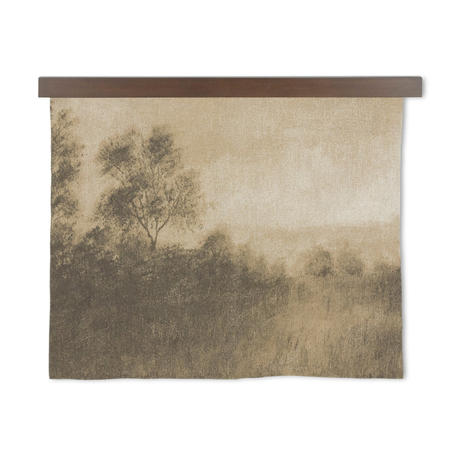 Liev Haze Wall Hanging with Hanger, Red Brown Oak