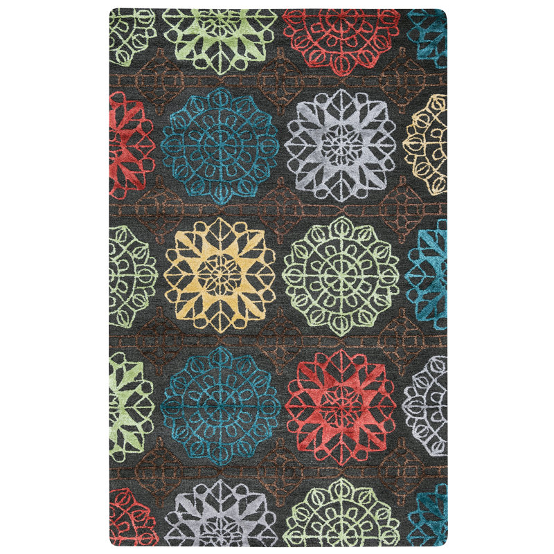 Tapis zone touffeté à la main curacao, Rectangle 5 pi x 8 pi