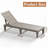 74.56"L Adjustable Outdoor Resin Chaise Lounge Chair-297092497