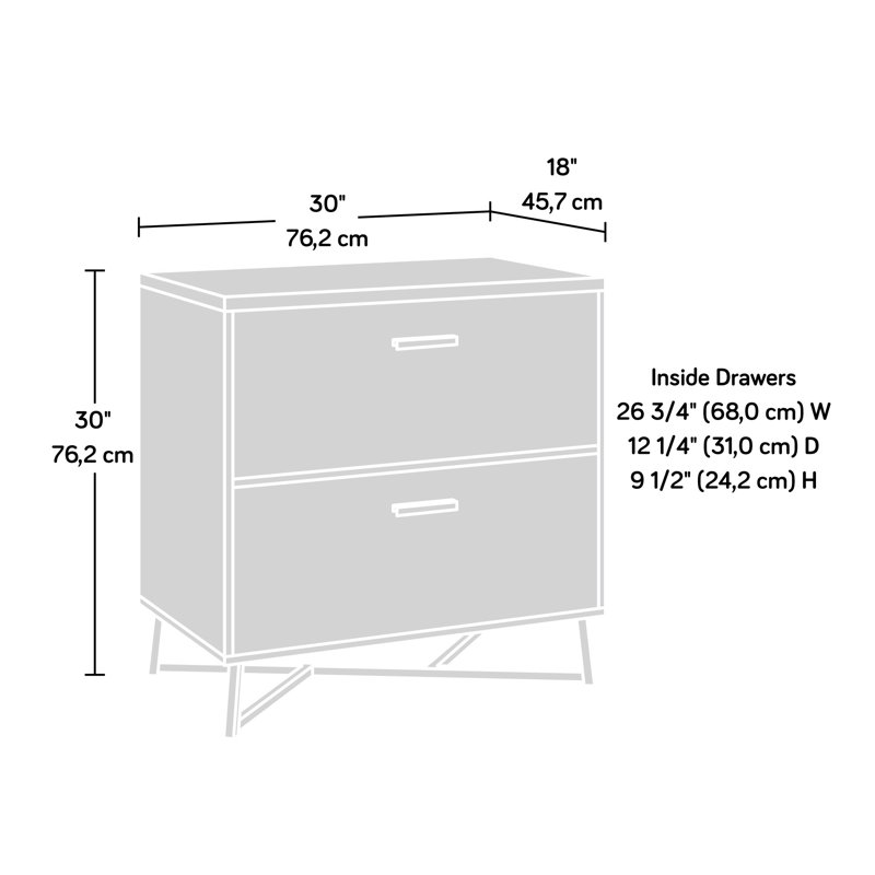 Lateral File, Brown Finish