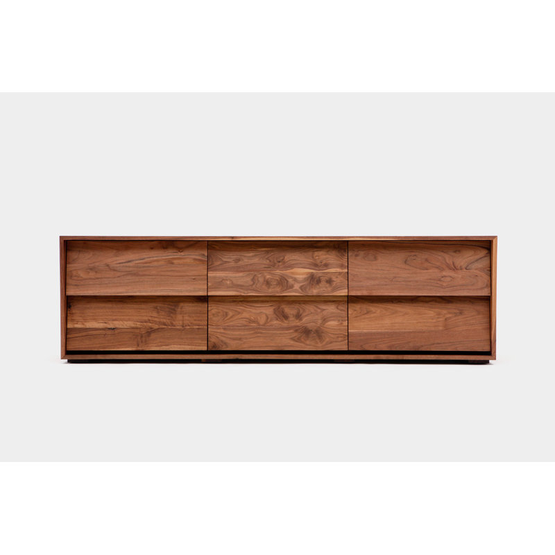 Oliver Solid Walnut 6-Drawer Horizontal Dresser