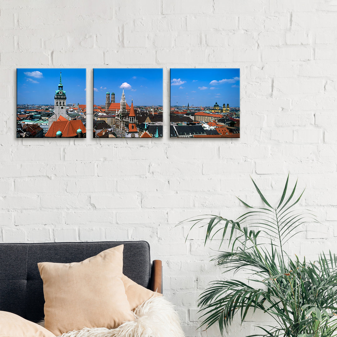 'Aerial View of the Altstadt' Photograph Multi-Piece Image on Wapped Canvas