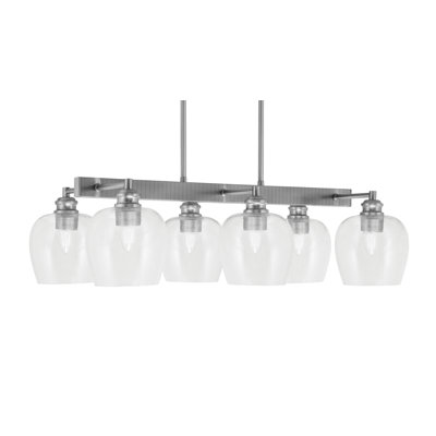 Edge 6 Light Bar Shown With 6" Bubble Glass