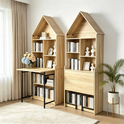 Bureau d'artisanat pliant avec tablettes de rangement