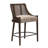 Paxon 26.25'' Seat Height Modern Solid Rubberwood Counter Stool With Cane Back And Upholstered Seat for Kitchen Islands-134972646-134972647