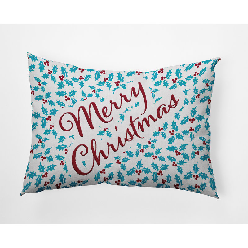 Floral Reversible Throw Pillow, 14" x 20", Rectangular