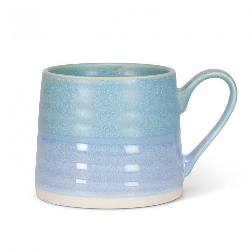 Tasse striée, Bleu