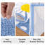 Ensemble de tapis de bain en microfibre 4 pièces avec envers antidérapant-1041854926