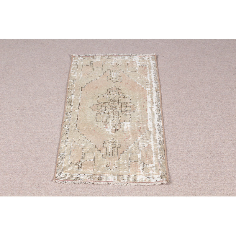 Experience The Vintage Turkish Small Anatolian Rug Ideal For Adorning Door Area Its Eclectic Handwoven Artistry