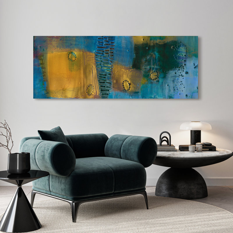 Reedy Blue I - impression sans cadre sur verre