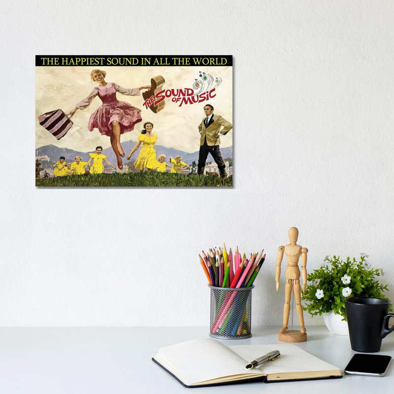 Son de la musique - Publicité, Aucun mat, Toile tendue, H 8 po x l 12 po x P 0,75 po