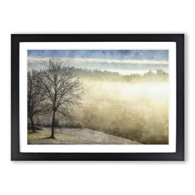 Winter Forest Vol.7 - Picture Frame Painting, Black Framed, 27cm H x 36cm W x 2cm D