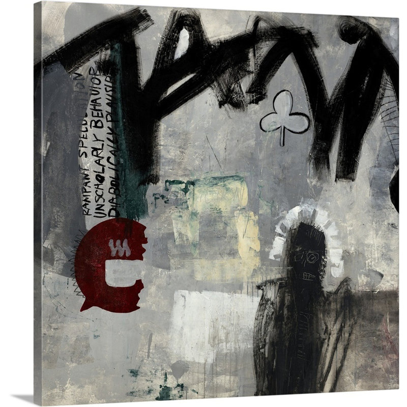 « unécoliered », peinture sur toile, H 24 po x l 24 po x P 1,25 po, Toile tendue