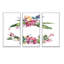 «Spring Bouquet With Pink Flowers III», ensemble de 3 impressions sur toile-1124674282-1124674278