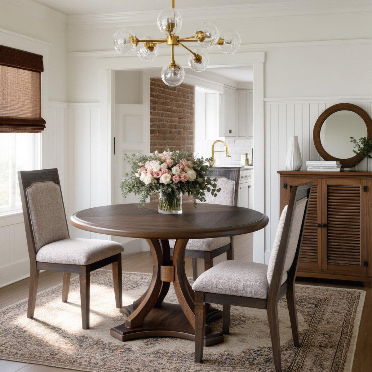 Lark Manor™ Huntington Solid Wood Pedestal Round Dining Table & Reviews ...