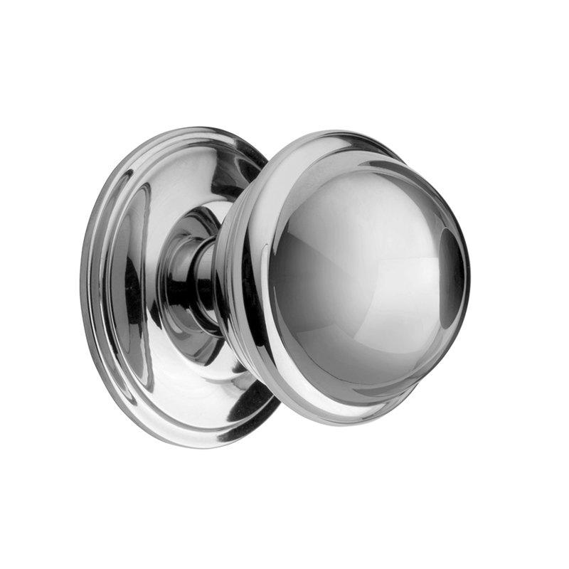 Rocher Round Knob, Bright Chrome, 1.38" H x 1.37" W x 1.37" D