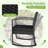2 - Person 16" Long Bistro Outdoor Rocker Set-2136264949