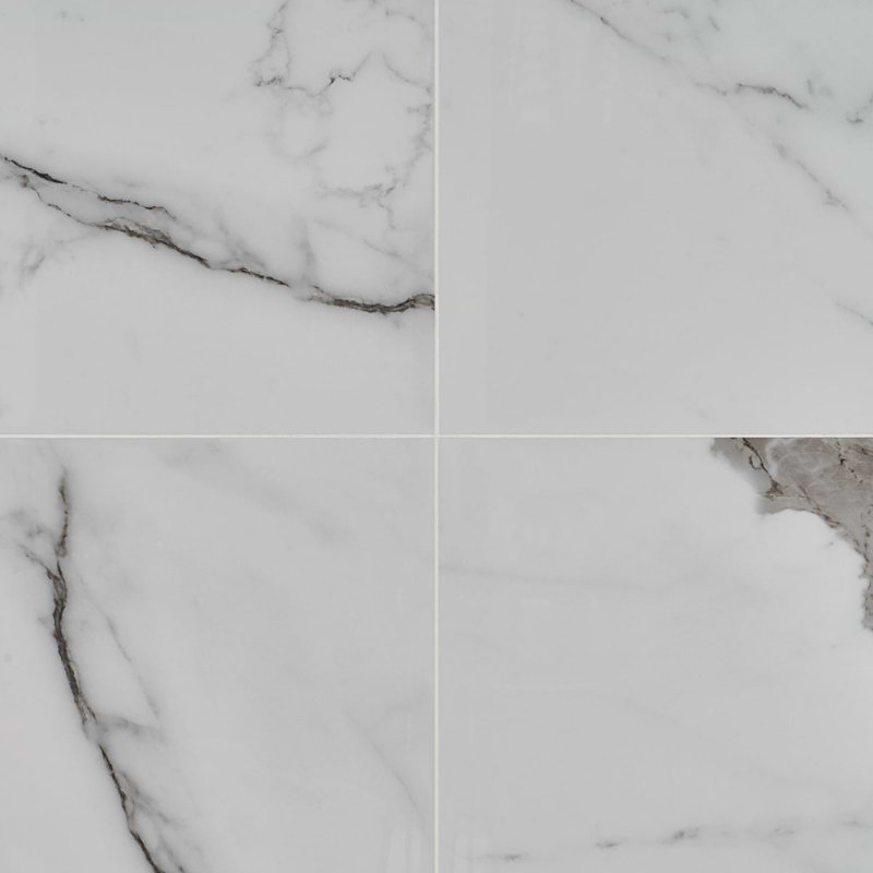 Dreamstone 24X48 Polished Porcelain Tile, Statuario Valley Polished