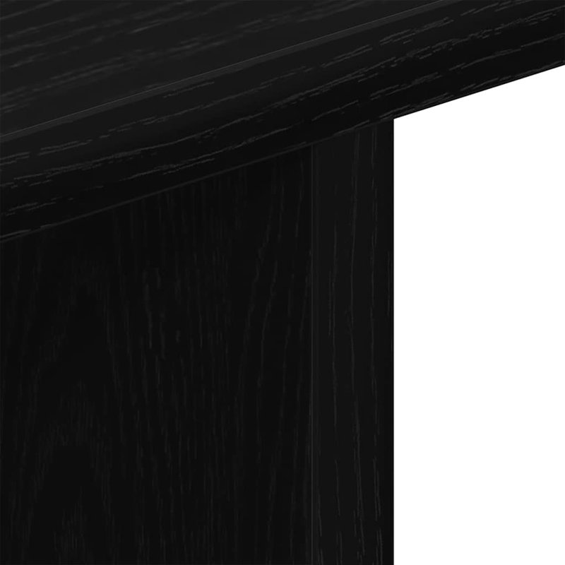  Meuble télé avec roulettes 31,5 po x 15,7 po x 17,7 po en chêne noir