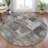 Machine Washable Indoor/Outdoor Xhevrie Pewter Rug-111928028