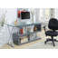 Folden L-Shaped Glass Top Computer Desk-813790373