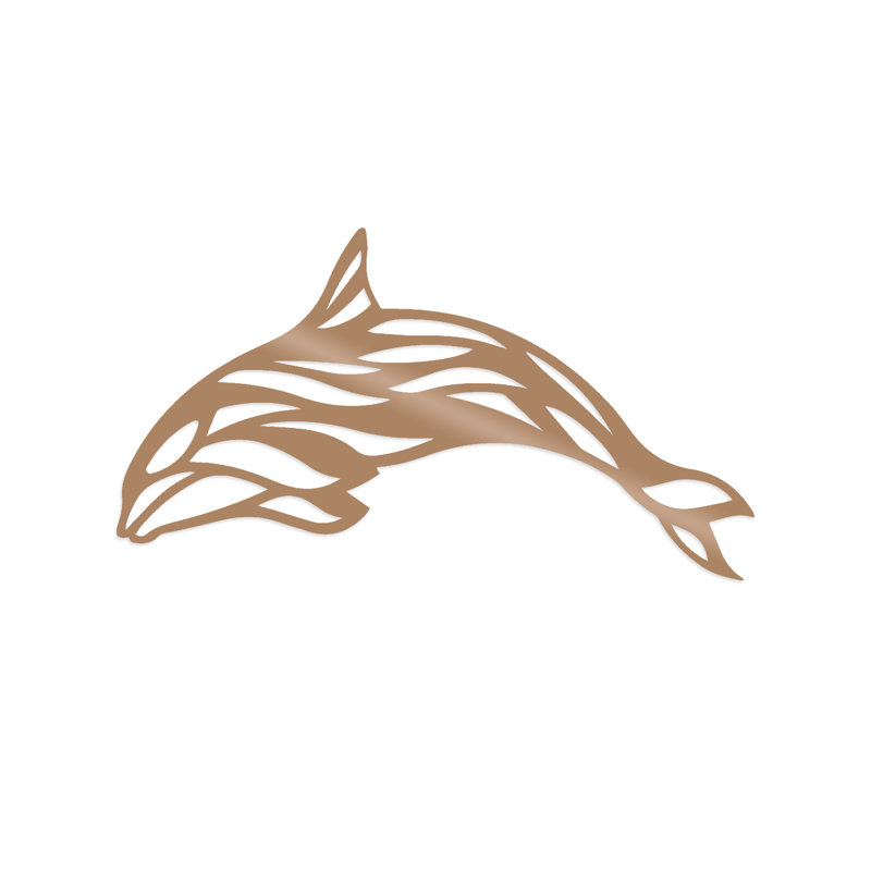 Nykeemah Elegant Decorative Metal Wall Accessory, Copper Finish, 25.2 x 13.8 inches | 100% Metal Construction, Thickness: 0.06 inches | Easy Wall Mounting, Lightweight at 1.5 lbs | Perfect for Home Décor & Modern Interiors