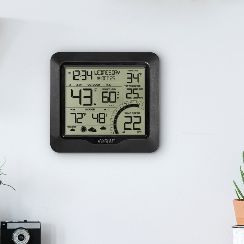 Station météo à vitesse éolienne avec capteur combiné 3-en-1 Weatherall