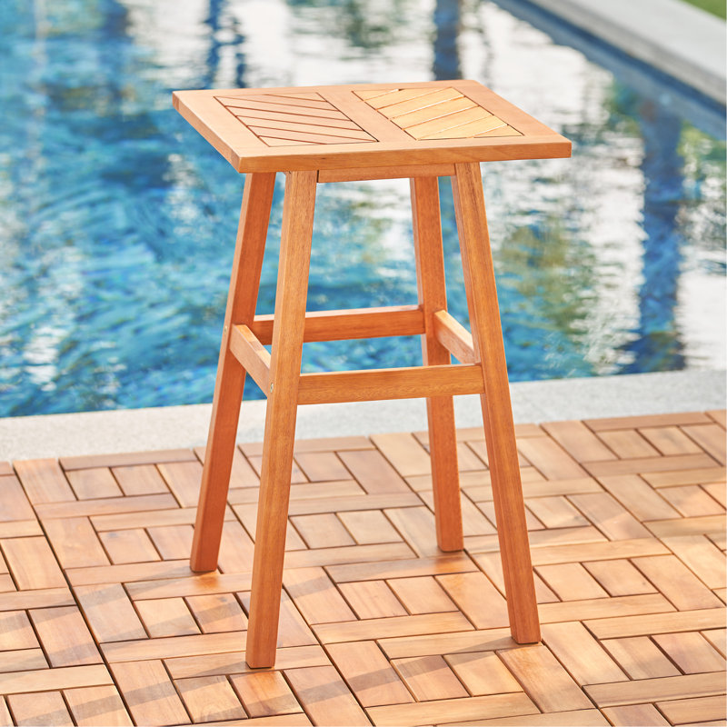 Tabouret de salle à manger en bois Honey Eucalyptus