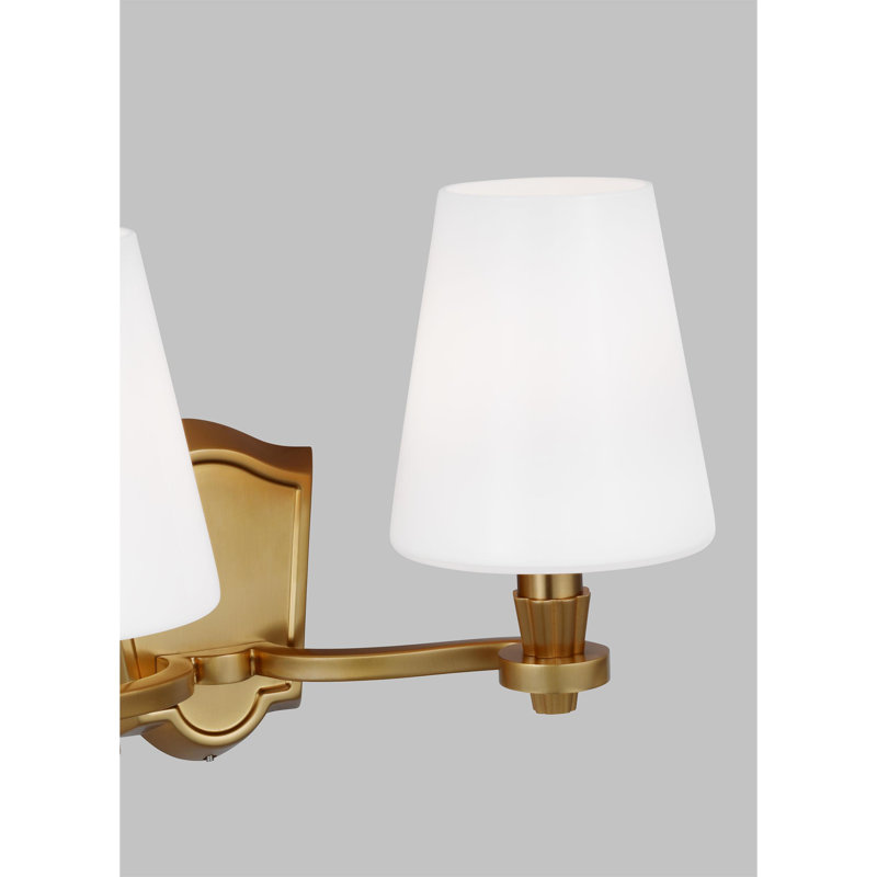 Paisley 2 - Light Vanity Light, Burnished Brass