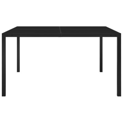 Lakechia Rectangular Metal Outdoor Dining Table , 130cm cm W 130cm cm D