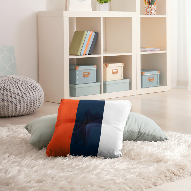  Coussin de sol touffeté, 30 po x 30 po, Bleu marine