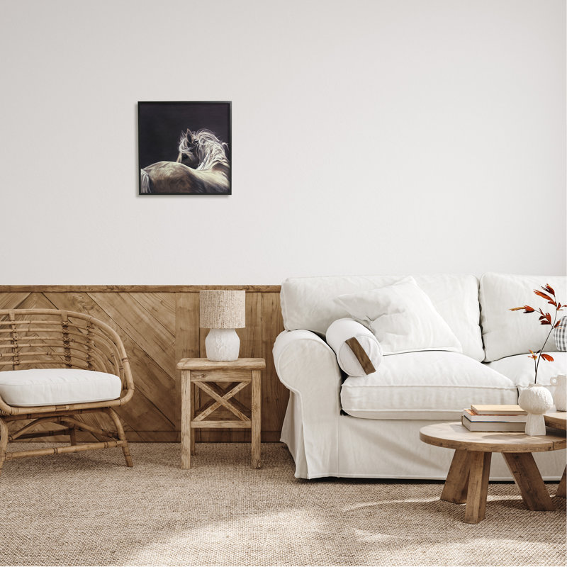 Art mural sur toile Stupell Industries, Giclée encadrée noir minuit, H 17 po x l 17 po x P 1,5 po