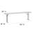 Parker 8' Rectangular Plastic Folding Training and Event Table