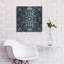 "Motif sur fond bleu" par Alonzo Saunders-1594851682